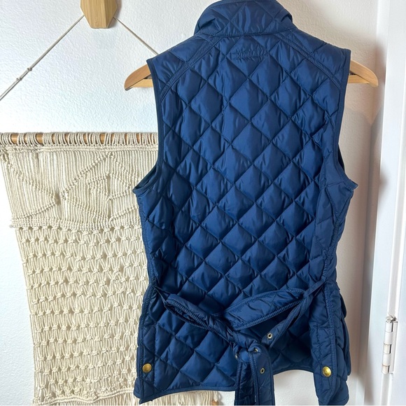 Ralph Lauren Polo Sport Preppy Prep Y2K Quilted Navy Blue Fisherman Vest Medium - Picture 6 of 7